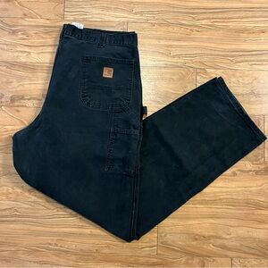 Carhartt black canvas carpenter pants